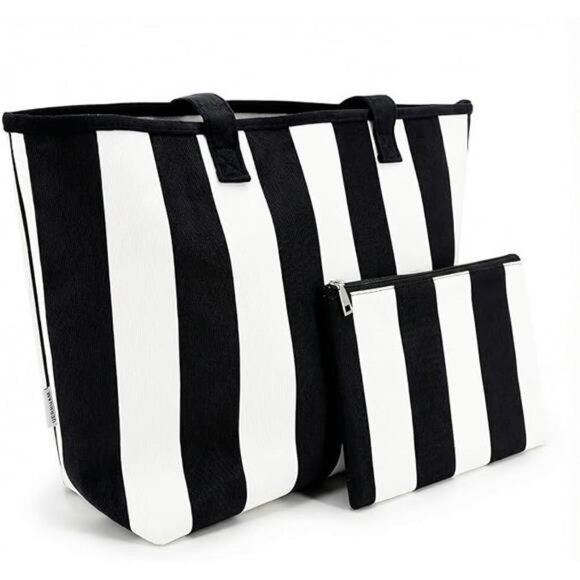 Women's Large Corduroy Laptop Tote Bag with 10 Pockets - Picture 6 of 6